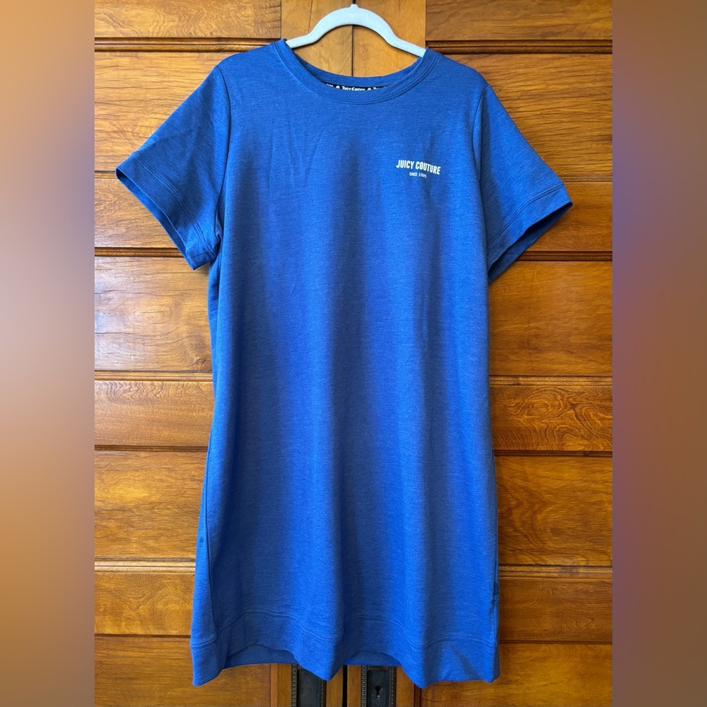 Juicy Couture t-shirt dress in royal blue